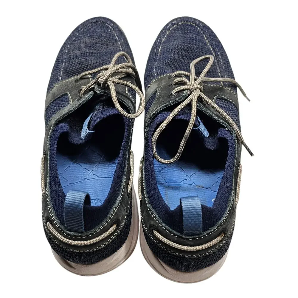 Dockers Men's Vaughan Boat Shoes Blue and Gray Size 10.5 M.